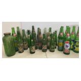 Vtg Mountain Dew & 7Up Bottles