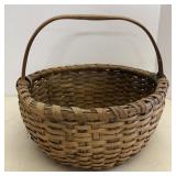 Antique Fruit Bottom Gathering Basket
