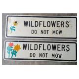 No Mow Signs
