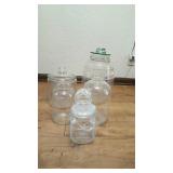 Misc glass jars