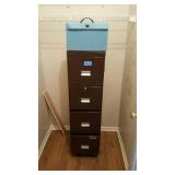 4 drawer filing cabinet & file box