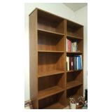 2 bookcases w/ 4 shelves