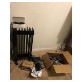 Electric heater, solar birdbath, cordless phones,