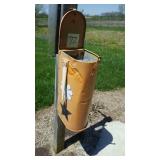 Decorative mailbox, will need removed from pole