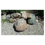 Pile of field rocks for landscaping.