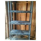 Plastic shelving unit