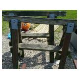 Set of handmade saw horses