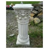 White ceramic pedestal stand