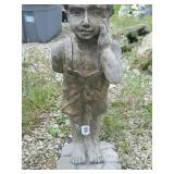 Cement statue 24 in tall.