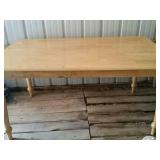 Kitchen table no chairs measures 30 in tall, 60