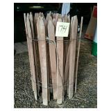 Small roll of 24 inch high wooden snow fence.