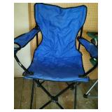 Two folding bag chairs