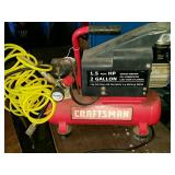 Craftsman 1.5 horsepower 2 gallon air compressor.