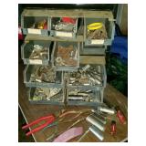 Hanging tool bin with sockets, Nails, Olympia