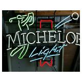Michelob Light neon bar sign