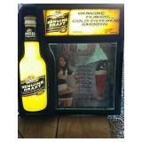 Miller Genuine Draft man cave rules bar sign