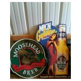 Moosehead Beer and Michelob Golden Draft beer