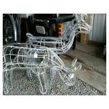 Small lighted deer yard decoration