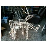 Animated and  lighted medium sized deer yard
