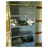 Metal shelving unit measuring 7 foot tall by 3