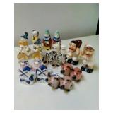 Occupied Japan salt and pepper shakers; Pigs,