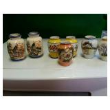 Occupied Japan miniature urns, vases