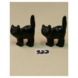 Occupied Japan celluloid black cats, measuring 1