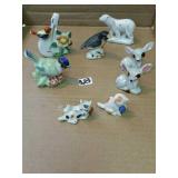 Occupied Japan miniature Bird and Animal figurines