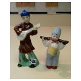 Occupied Japan Oriental figurines, measuring 4 in