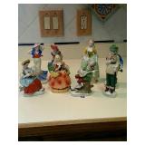 Assortment of Occupied Japan figurines, measuring