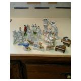 Occupied Japan white porcelain figurines