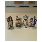 Occupied Japan Colonial man and woman statues