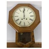 Wind up wall clock western Germany hand crafted