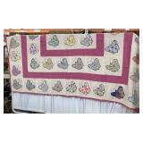 Butterfly Quilt 
80"x90"
 Some stains