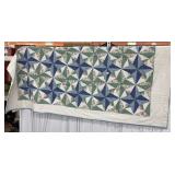Star pattern quilt 
64"x 80"
Some rips and