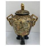 Hand painted royal satsuma urn