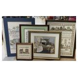 Various sized homemade pictures 22.5"x17",