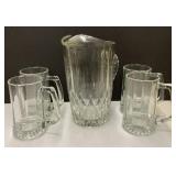 Pitcher and mugs