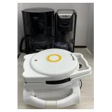 Coffee maker, waffle maker and pie maker