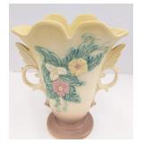 Vtg Hull Ceramic Vase, Wildflower Yellow & Pink,