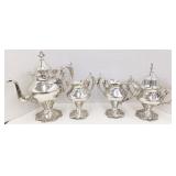 Vtg Victor Silver Plated Coffee & Tea Set