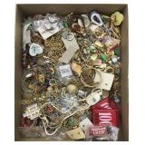 Flat of Costume Jewelry