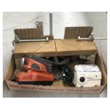 Flat of assorted hardware items including Hilti