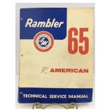 Vtg 1965 Rambler American Motors Service Manual