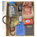 Flat w/ Lead Shot, Zippo Lighter, Vtg Freemasons