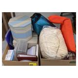 Lot includes Hat Box, Photo Albums, Car Window