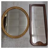 Oval and Rectangular Hall Mirrors