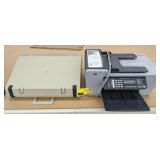 HP Office Jet Printer and TA Typewriter
