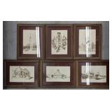 Historic Monument Etchings by Ken Piper