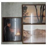Lot of 3 decorative framed wall art